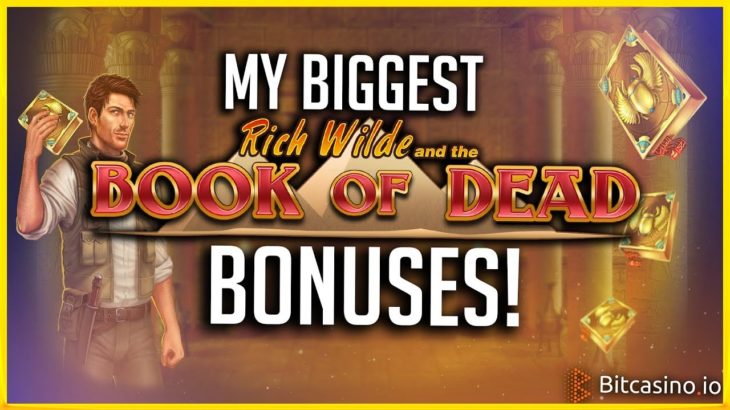 My Biggest Book Of Dead Slot Wins! | Bitcasino Gambling #2