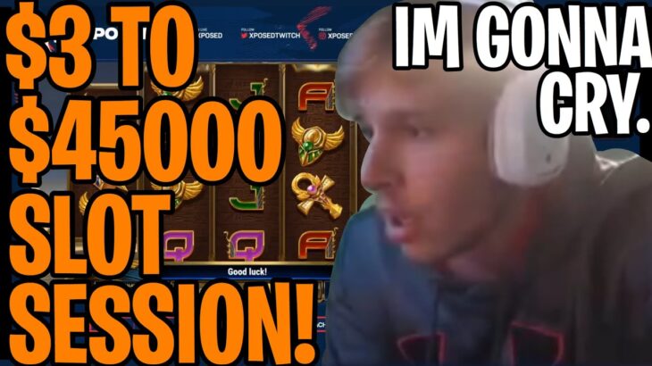 $3 TO $45000 SLOT SESSION! CRAZIEST SLOT WIN OF ALL TIME?